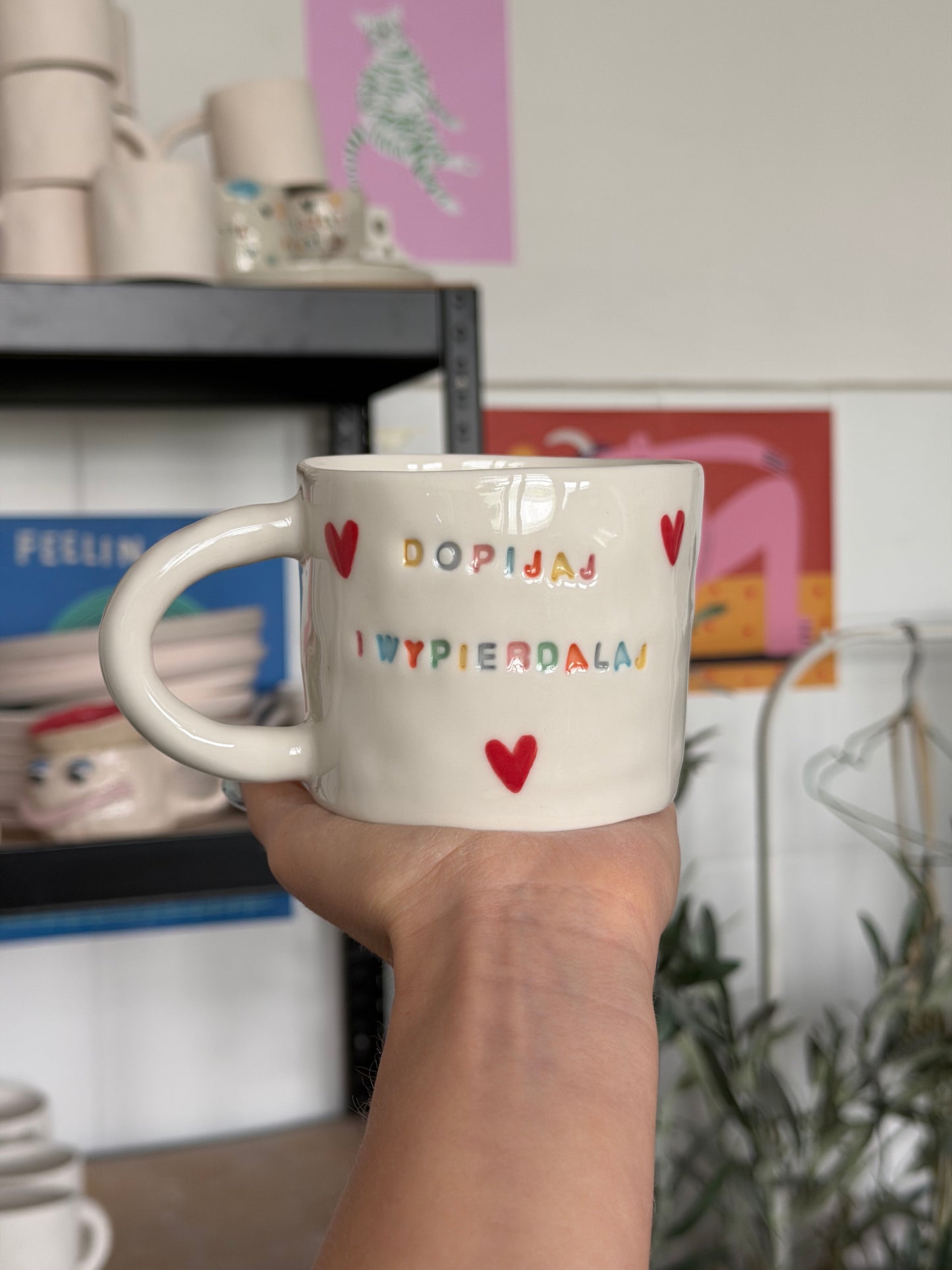 Kubek L "dopijaj i wypierdalaj"
