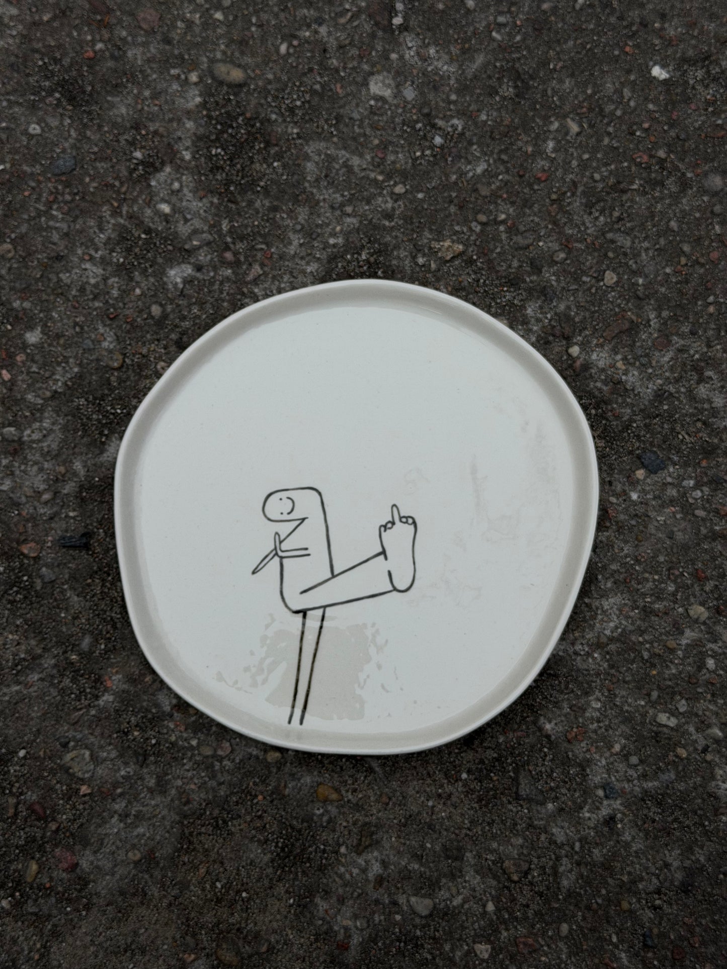 Talerz deserowy "fuck" LIMITED