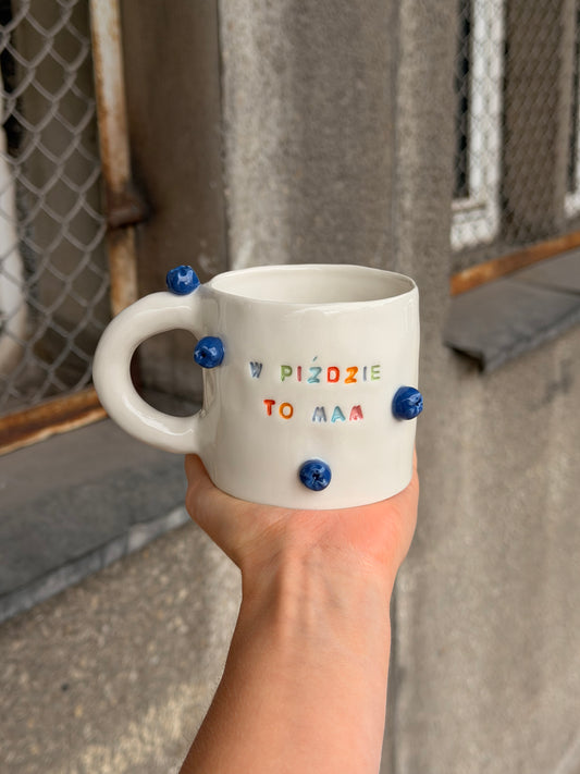 Kubek M "w piździe to mam"