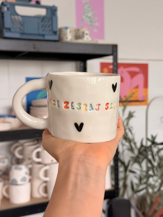 Kubek L "nie zesraj się"