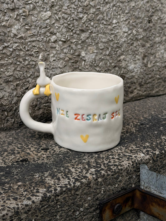 Kubek L "nie zesraj się"
