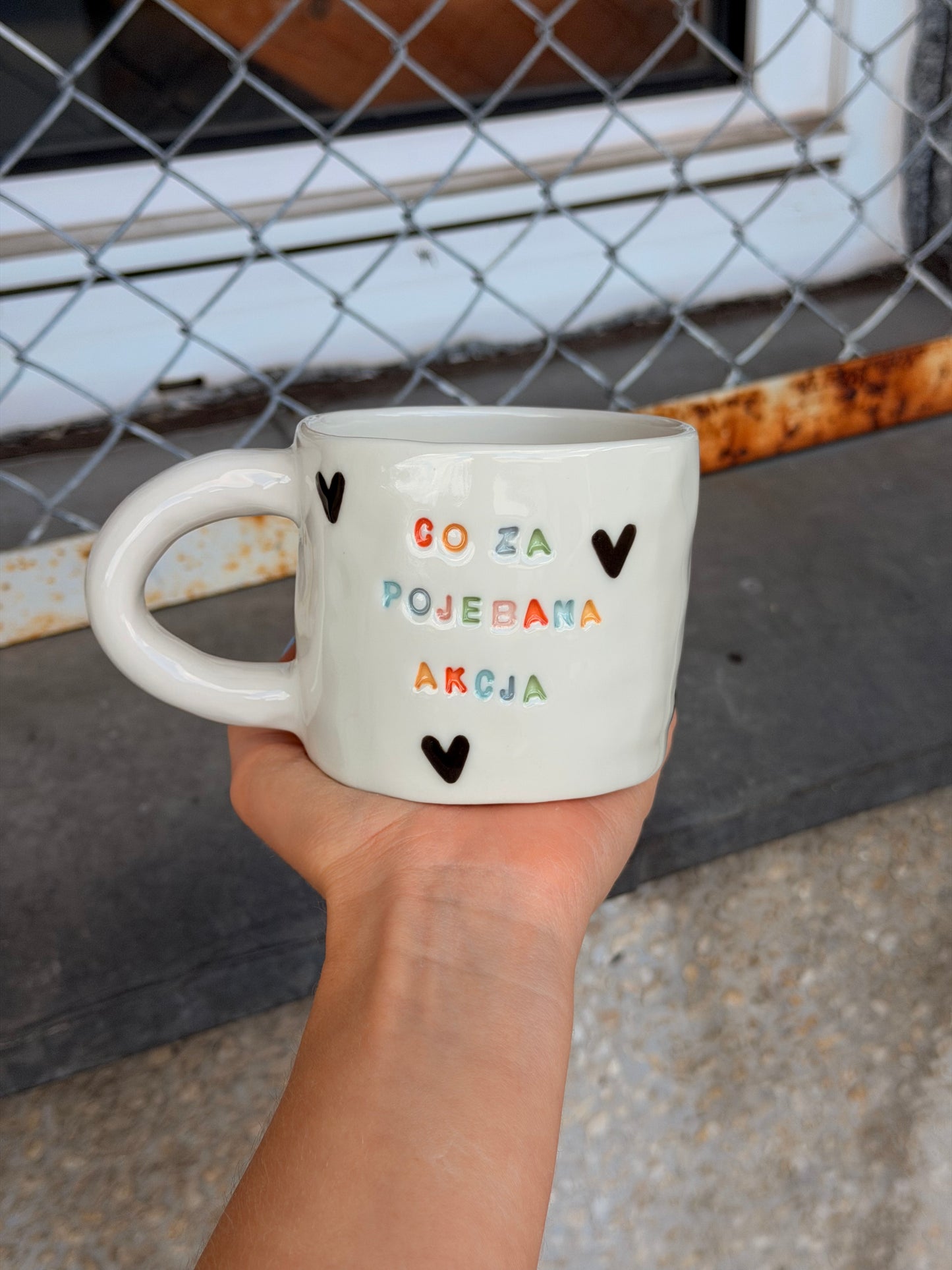 Kubek L "co za pojebana akcja"