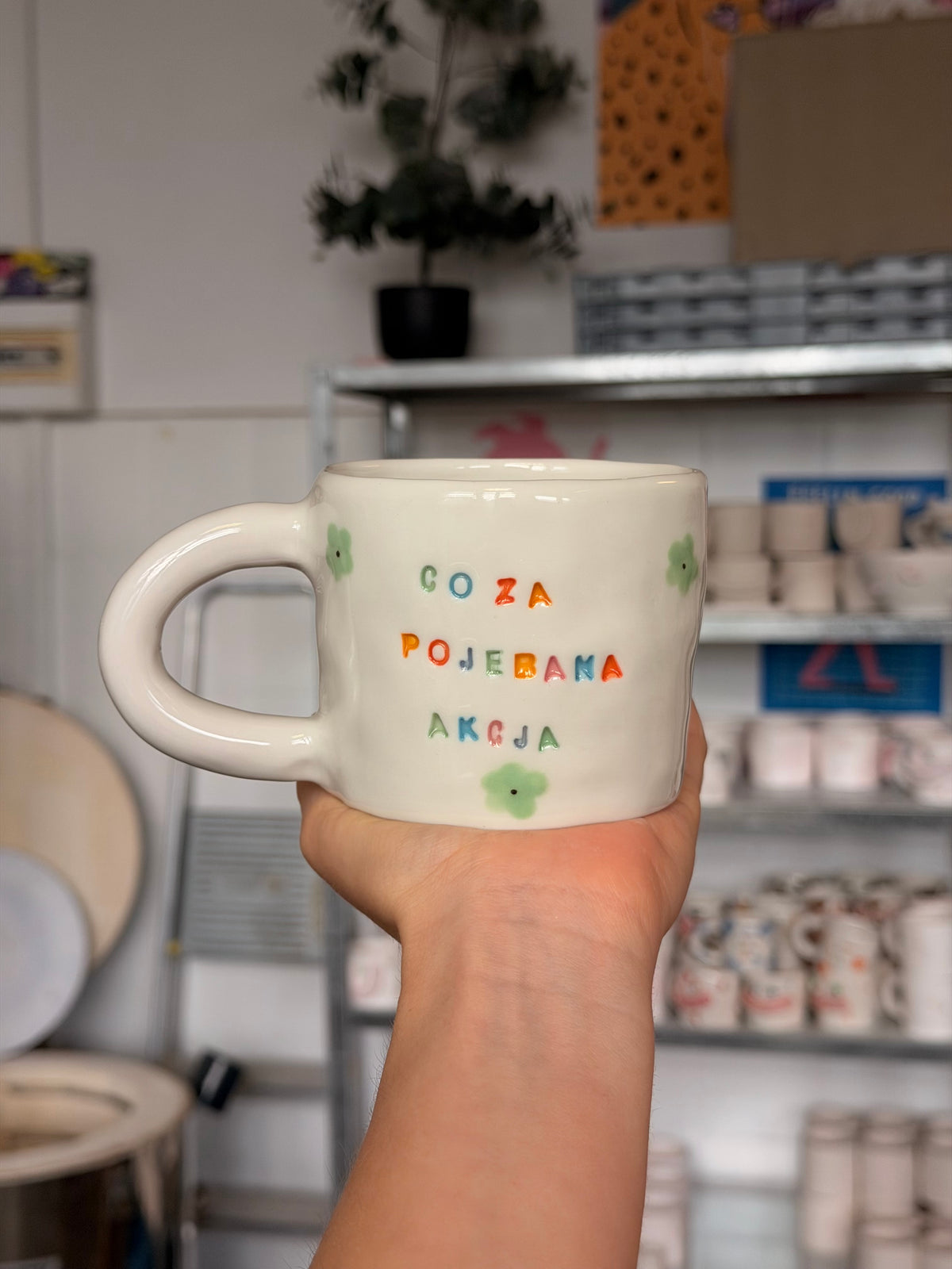 Kubek L "co za pojebana akcja"