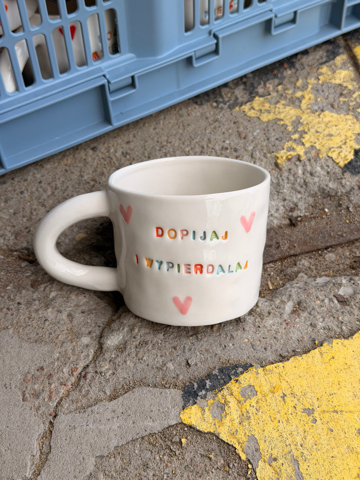 Kubek L "dopijaj i wypierdalaj"