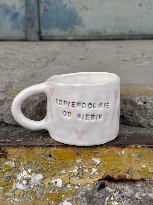 Kubek L "odpierdol się od siebie"
