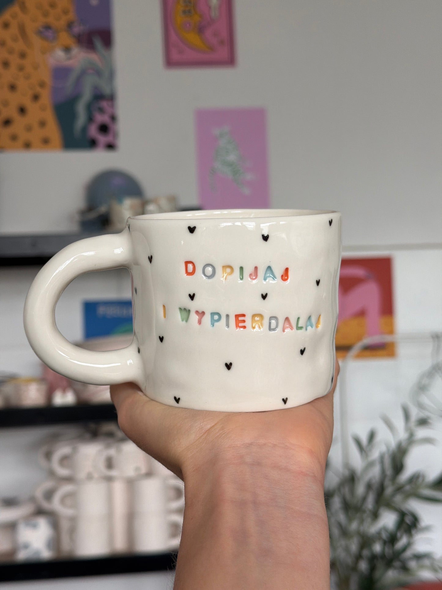 Kubek L "dopijaj i wypierdalaj"