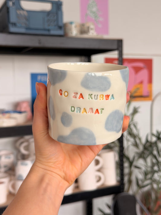Kubek bez ucha L "co za kurwa dramat"