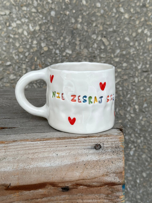 Kubek L "nie zesraj się"