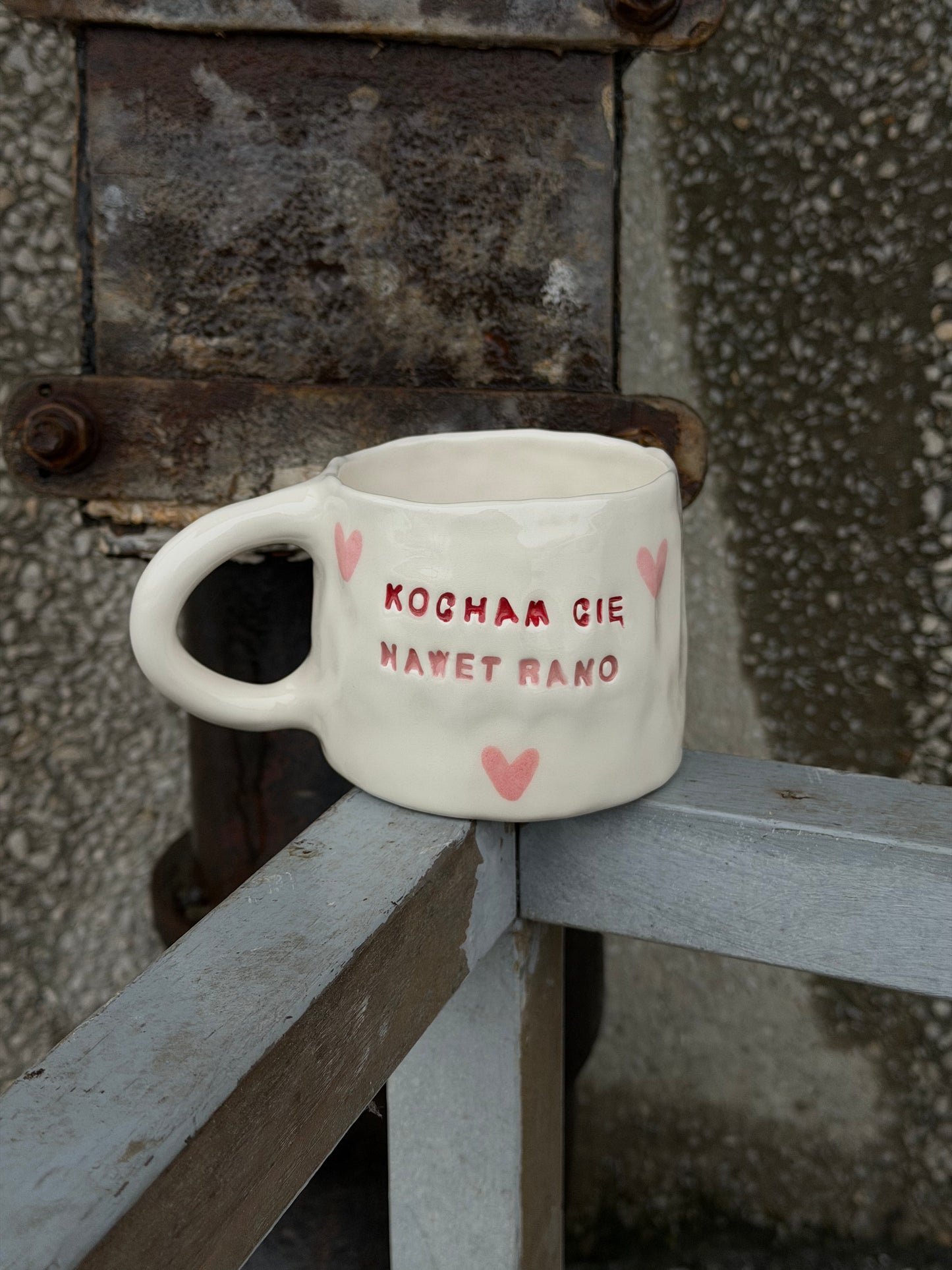 Kubek L "kocham cię nawet rano"