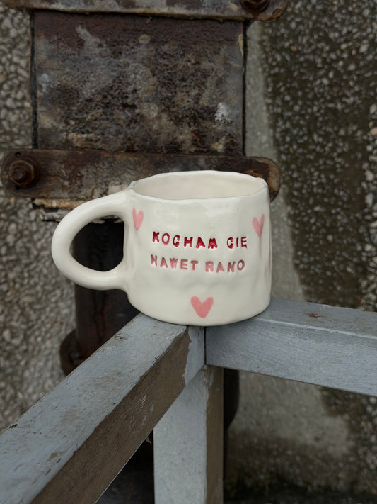 Kubek L "kocham cię nawet rano"