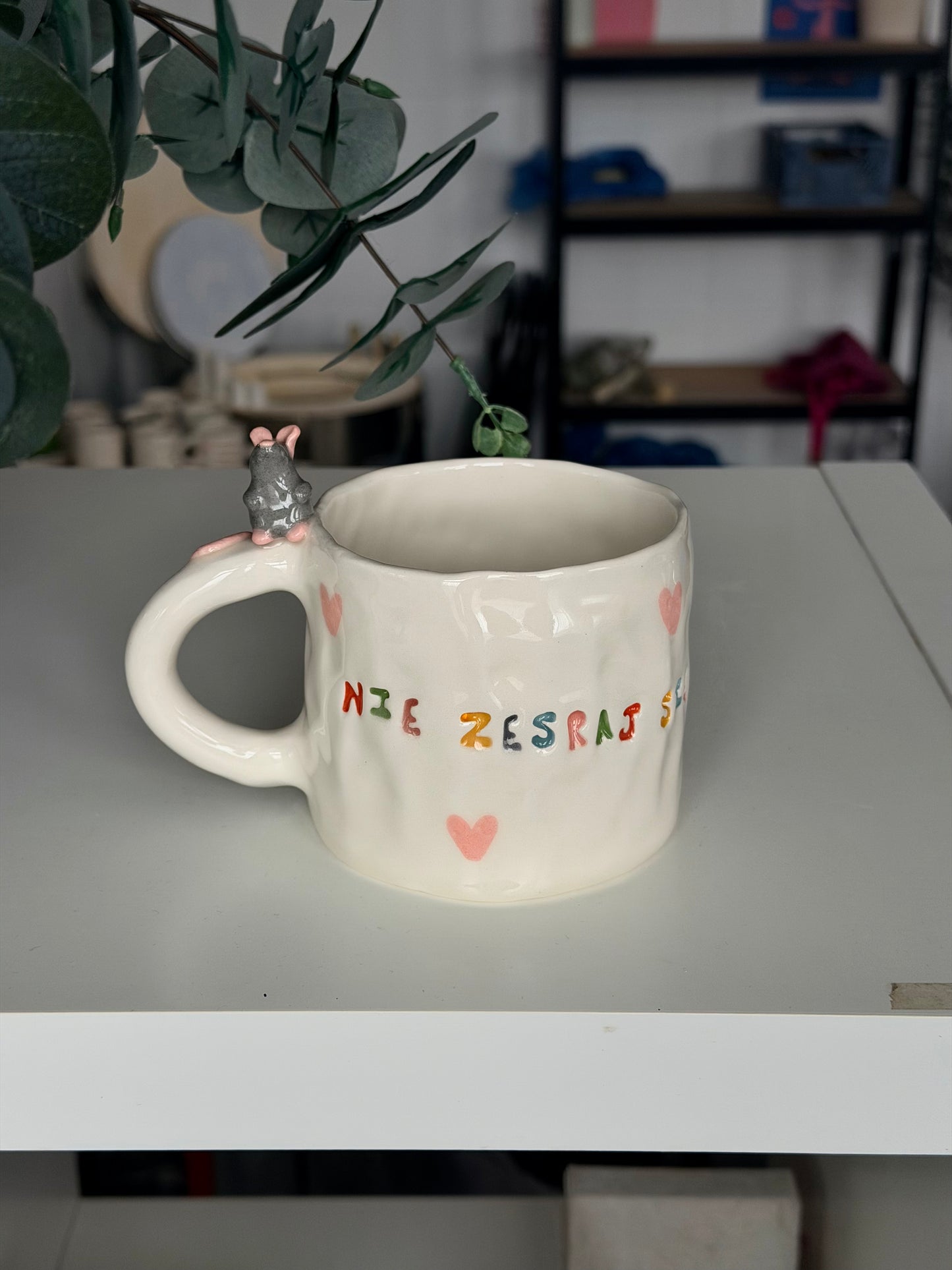 Kubek L "nie zesraj się"