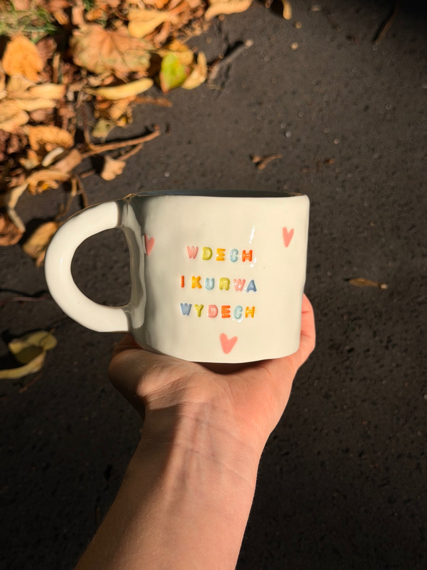 Kubek L "wdech i kurwa wydech"