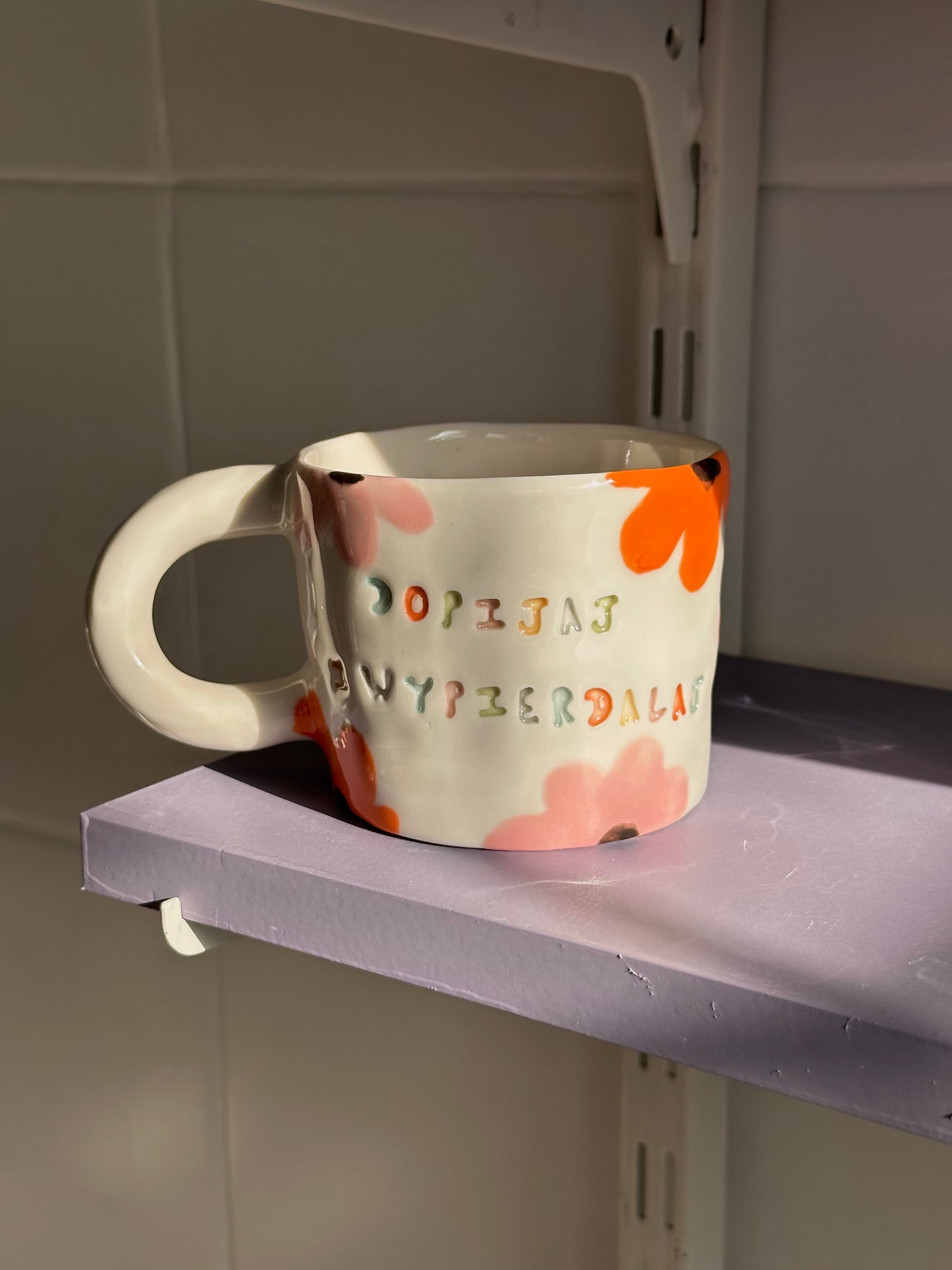 Kubek L "dopijaj i wypierdalaj"