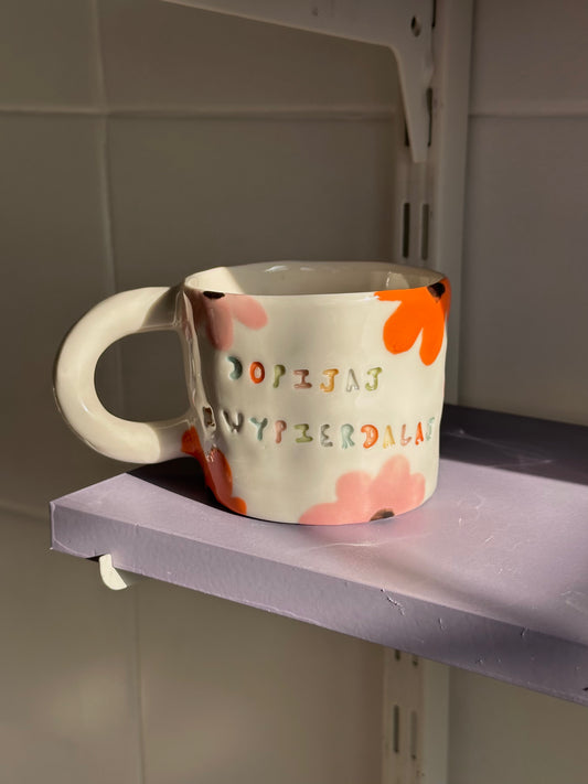 Kubek L "dopijaj i wypierdalaj"