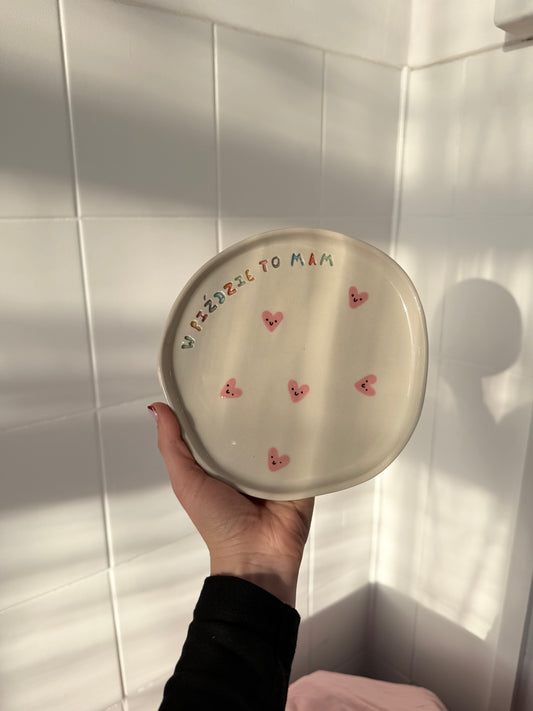 Talerz deserowy "w piździe to mam"
