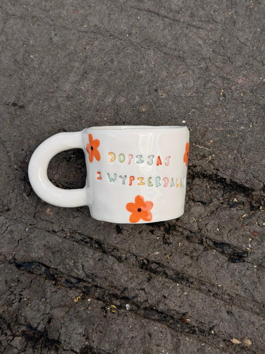 Kubek L "dopijaj i wypierdalaj"