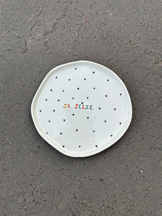 Talerz deserowy "ja jebie"