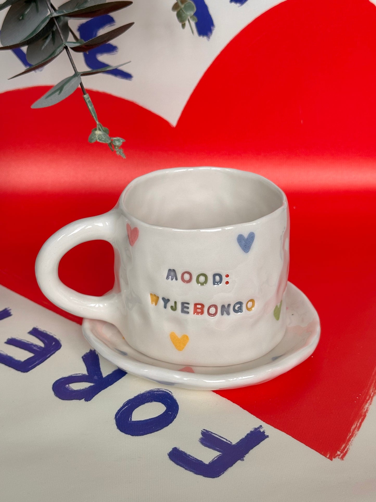 Zestaw ceramiczny "mood: wyjebongo"