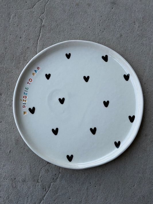 Talerz obiadowy "w piździe to mam"