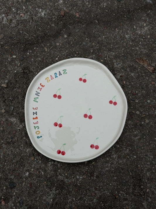 Talerz deserowy "pojebie mnie zaraz"