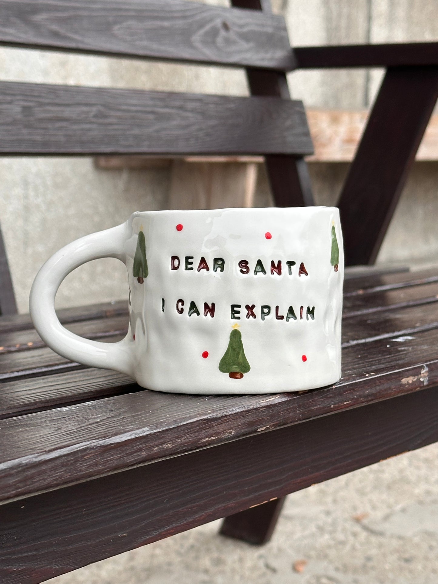 Kubek "dear santa i can explain"