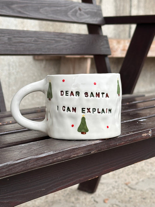 Kubek "dear santa i can explain"