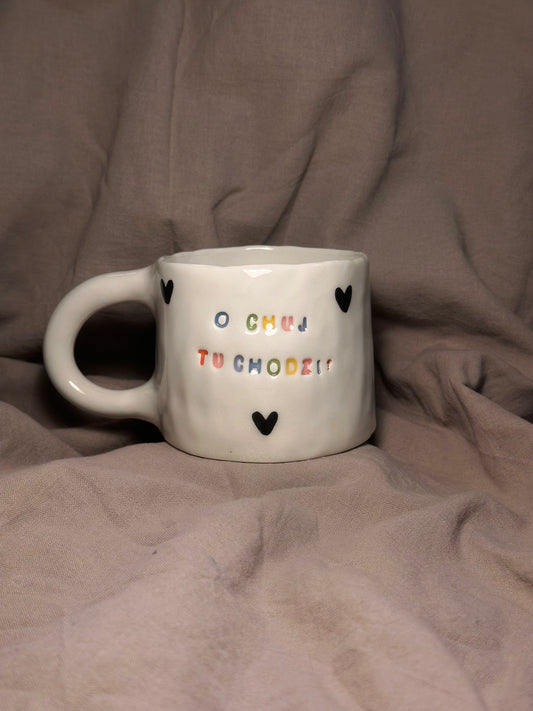 Kubek "o chuj tu chodzi"