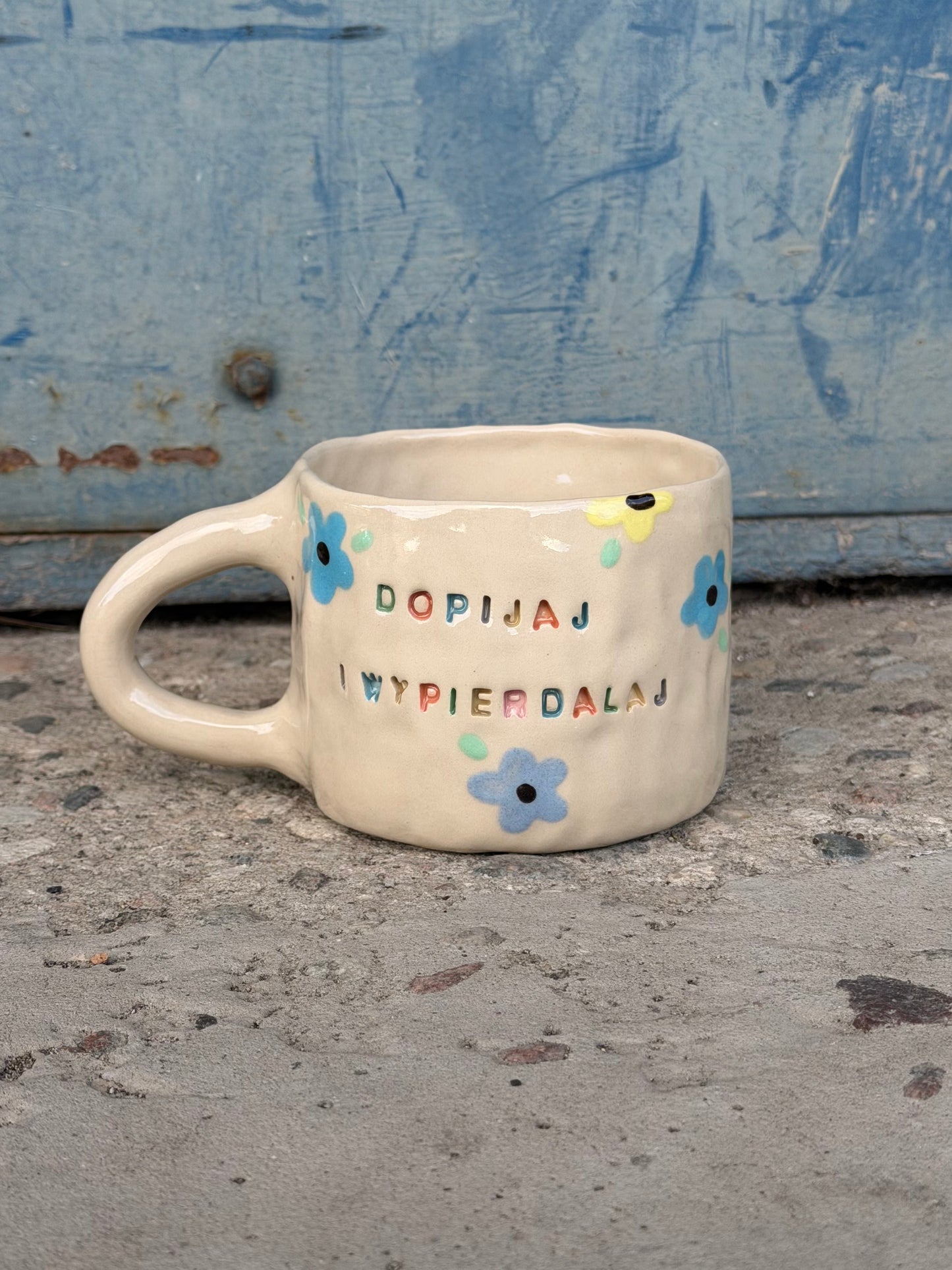 Kubek L "dopijaj i wypierdalaj"
