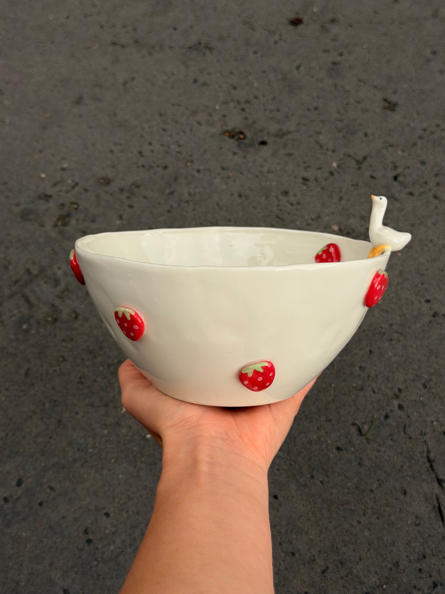 Miska duża z gąską