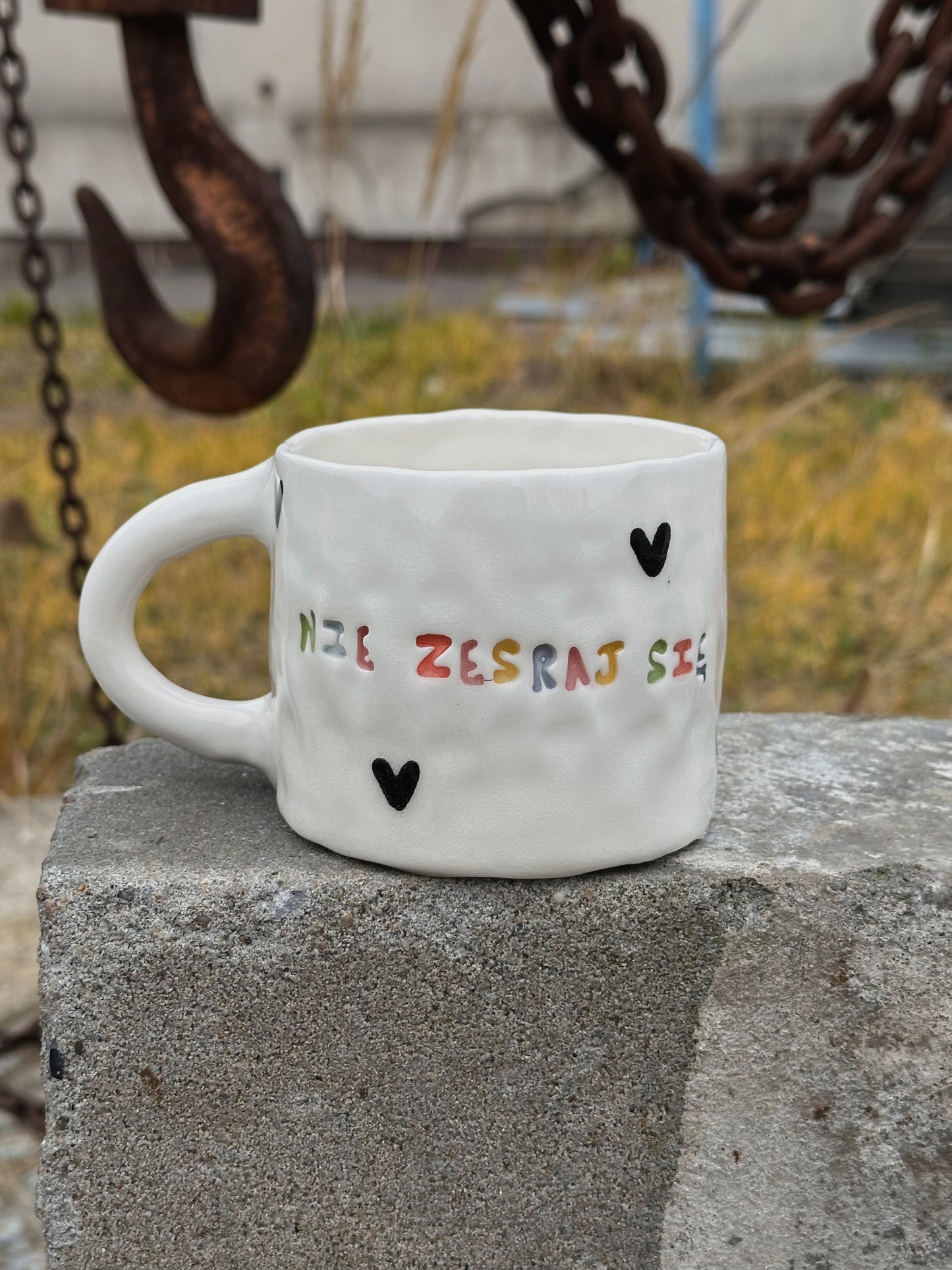 Kubek L "nie zesraj się"