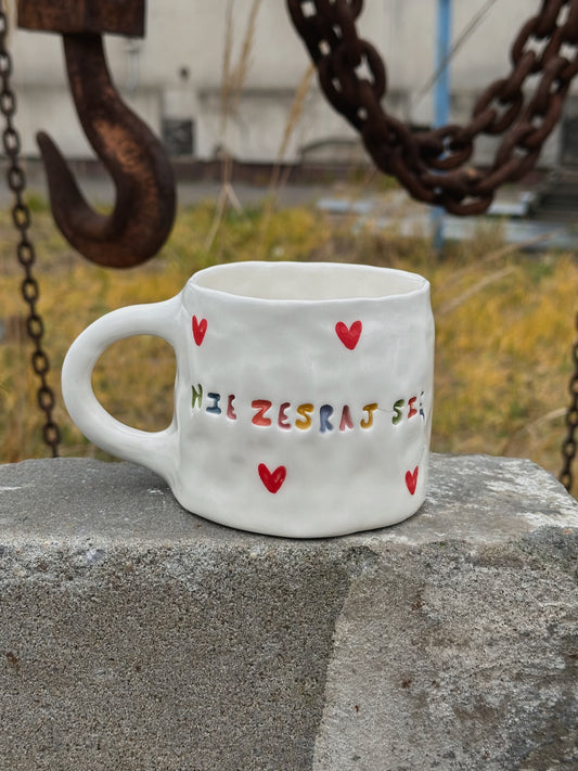 Kubek L "nie zesraj się"