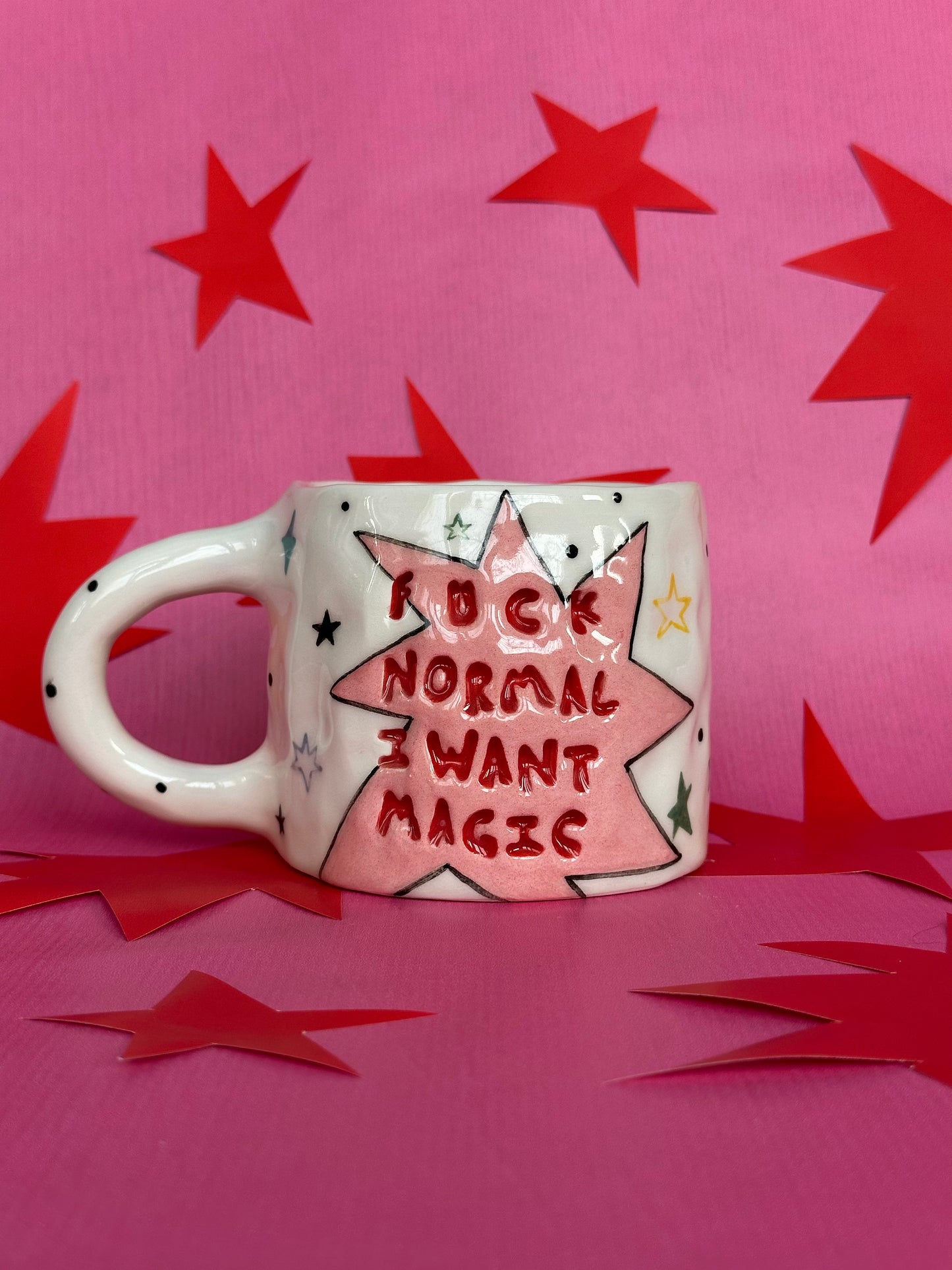 Kubek "fuck normal i want magic"