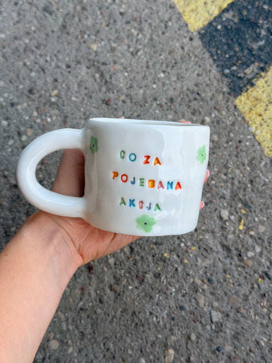 Kubek L "co za pojebana akcja"